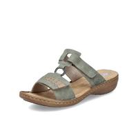 Rieker Sandalias clásicas de las mujeres 60881, Sandalias de mujer, Verde 52., 40 EU Estrecho