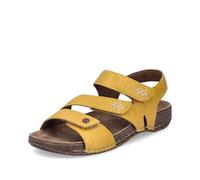 Rieker Sandalias clásicas de las mujeres 61402, sandalias de las mujeres, Amarillo 69, 37 EU