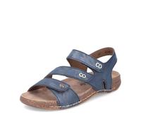 Rieker Sandalias clásicas de las mujeres 61402, sandalias de las mujeres, Azul 12, 37 EU