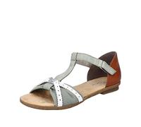Rieker Sandalias clásicas de las mujeres 64250, sandalias de mujer, Blanco, 36 EU