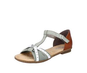 Rieker Sandalias clásicas de las mujeres 64250, sandalias de mujer, Blanco, 37 EU