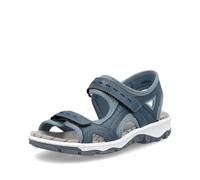 Rieker Sandalias clásicas de las mujeres 68866, sandalias de las mujeres, Azul 12, 40 EU Schmal