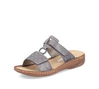 Rieker Sandalias clásicas de las mujeres V2885, sandalias de las mujeres, Gris 42, 42 EU Estrecho