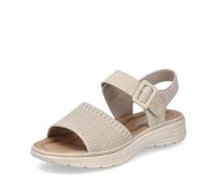 Rieker Sandalias clásicas de las mujeres V8554, sandalias de las mujeres, Beige 60, 38 EU
