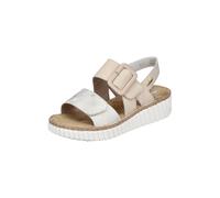 Rieker Sandalias con hebilla piel / oro / plata 39 piel / oro / plata