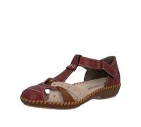 Rieker Sandalias con tiras para mujer, color rojo, talla 42 EU M1655