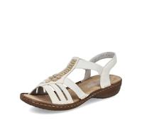 Rieker Sandalias de Cuero para Mujer 60806, Talla:40 EU, Color:Blanco