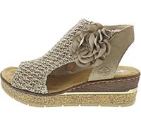 Rieker Sandalias de cuña beige, beige, 42 EU