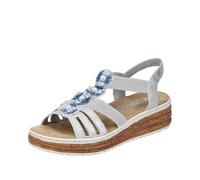 Rieker 62771, Sandalias de cuña Mujer, Gris, 38 EU