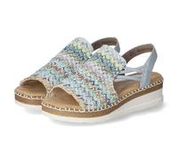 Rieker Sandalias de cuña para mujer V1241, multicolor, 42 EU
