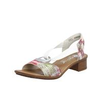 Rieker Sandalias de tiras para mujer 62662, sandalias de mujer, carbón, 36 EU