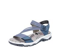 Rieker Sandalias de trekking azul ahumado / azul paloma / blanco 38 azul ahumado / azul paloma / blanco