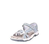 Rieker Mujer Sandalias 68879, señora Sandalias,Zapatos de Verano,Sandalias de Verano,cómodas,Planas,Azul (Blau / 12),40 EU / 6.5 UK