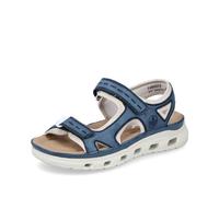 Rieker Sandalias de trekking para mujer, 64066, sandalias de mujer, Azul Combi 14., 39 EU