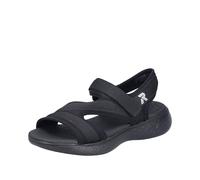 Rieker Sandalias de trekking para mujer V2166, Negro, 40 EU