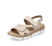 Rieker Sandalias fashion mujer V2366, Talla:40 EU, Color:Beige