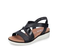 Rieker Sandalias Fashion Mujer V3773, Talla:38 EU, Color:Negro
