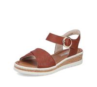 Rieker Sandalias Fashion Mujer V4191, Talla:39 EU, Color:Marrón