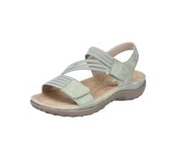Rieker Mujer Sandalias 64870, señora Sandalias,Zapatos de Verano,Sandalias de Verano,cómodas,Planas,Verde (grün / 52),40 EU / 6.5 UK