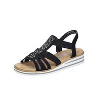 Rieker Sandalias Para Dama Negras V0652