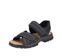 Rieker Sandalias para hombre en color marrón, Negro 03, 40 EU