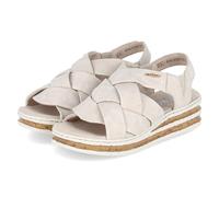 Rieker Sandalias para mujer en color beige, Beige 60, 40 EU