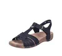 Rieker Sandalias para mujer en color negro, Negro 00., 40 EU