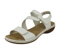 Rieker Sandalias Veraniegas Cuero Con Tiras Abiertas De Verano 659C7