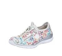 Rieker Schnürer, Mocasín Mujer, Multi Blanco Plata, 40 EU