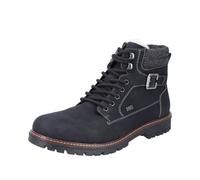Rieker Schnürstiefel, Botas con Cordones Hombre, Negro, 45 EU