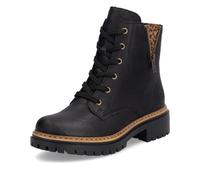 Rieker Schnürstiefel, Botas con Cordones Mujer, Negro, 43 EU