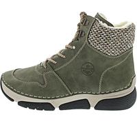 Rieker Schnürstiefel, Botas con Cordones Mujer, Verde, 38 EU