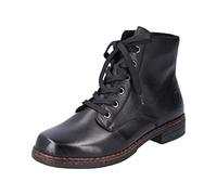 Rieker Schnürstiefel, Botas de Moda Mujer, Negro, 38 EU