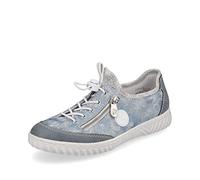 Rieker Slipper, Mocasín Mujer, Azul 12, 36 EU