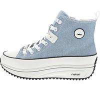 Rieker 90010, Zapatillas Altas Mujer, Azul, 38 EU