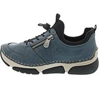 Rieker Sportlicher Schnürer, Mocasín Mujer, Azul, 38 EU