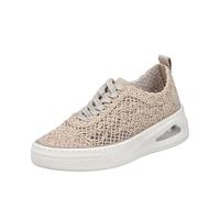 Rieker Sportlicher Schnürer, Zapatillas Bajas Mujer, Beige, 39 EU