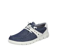 Rieker Sportlicher Schnürer, Zapatos Descalzos Mujer, Azul, 36 EU