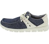 Rieker Sportlicher Schnürer, Zapatos Descalzos Mujer, Azul, 37 EU