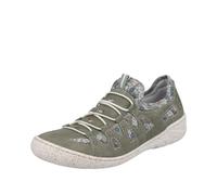 Rieker Tenis 54560 para Mujer, Green, 41 EU