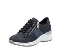 Rieker Tenis N4322 para Mujer, Blue, 39 EU