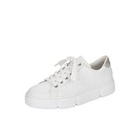 Rieker Tenis N59w1 para Mujer, White, 40 EU