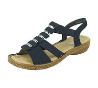 Rieker 62850-14, Sandalias Punta Cerrada Mujer, Azul (Pazifik 14), 37 EU