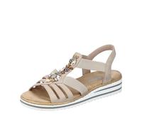 Rieker V0649, Sandalia Mujer, Beige, 41 EU