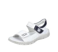 Rieker V0852, Sandalia Mujer, Blanco, 39 EU