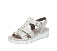 Rieker V1361, Sandalias de cuña Mujer, Beige, 38 EU