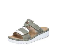 Rieker V1396, Pantuflas Mujer, Verde, 43 EU