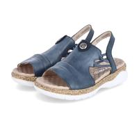 Rieker V2272, Sandalia con Pulsera Mujer, Azul, 39 EU