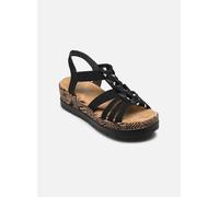 Rieker Sandale, Sandalias de cuña Mujer, Negro Negro Schw, 42 EU