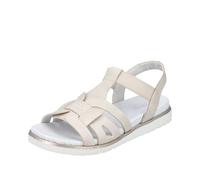 Rieker V5052, Sandalia Mujer, Blanco, 39 EU